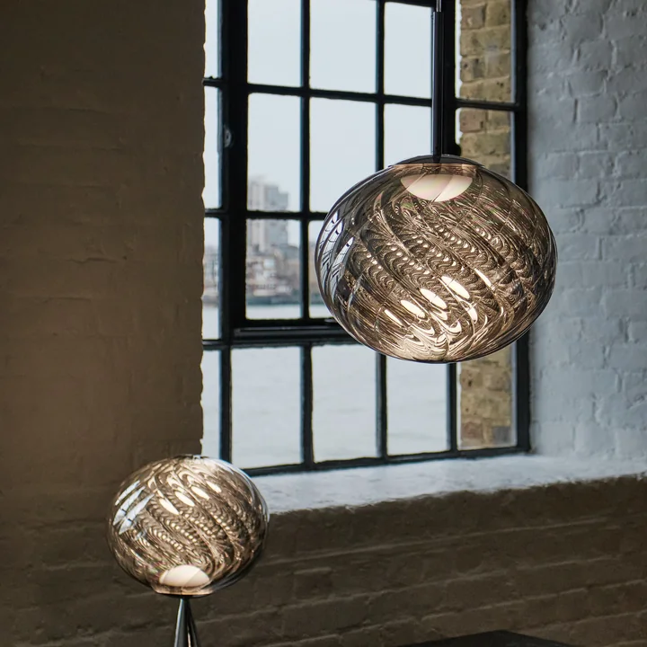 Tom Dixon - Whirl hanglamp, Ø 30 cm, zilver