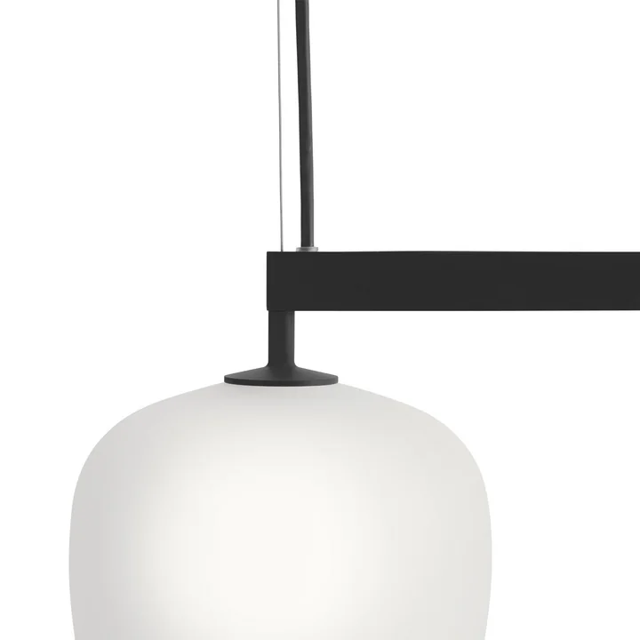Muuto - Rime Rail Hanglamp, Ø 18 cm, zwart