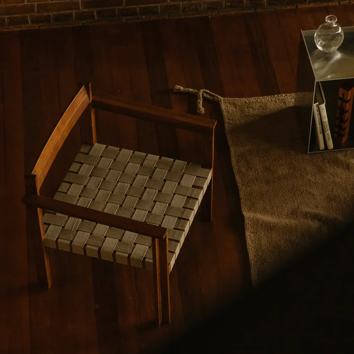 Frama - Symmetrie fauteuil, essen honing / haver