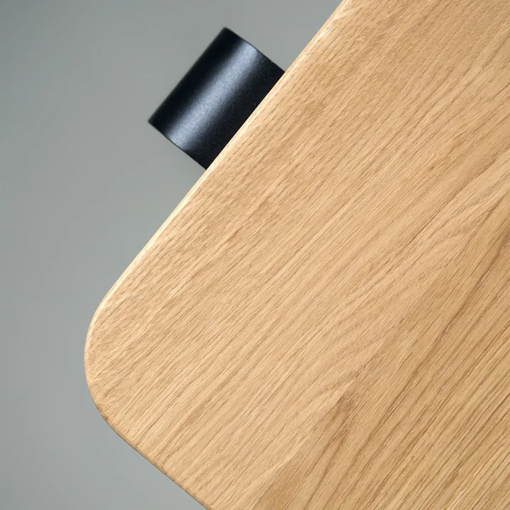 TipToe - LOU bank, eiken / grafiet zwart