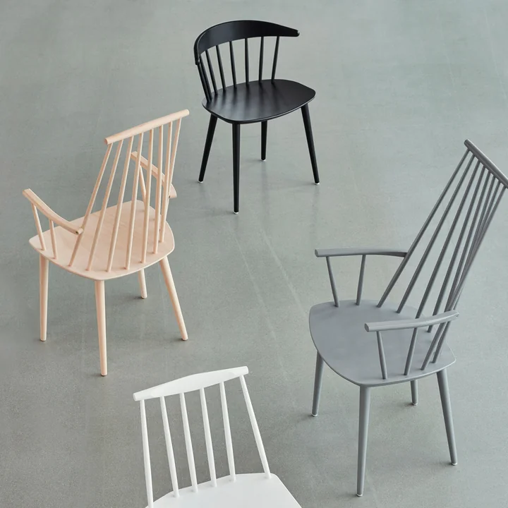 HAY - J110 Stoel, naturel en grijs