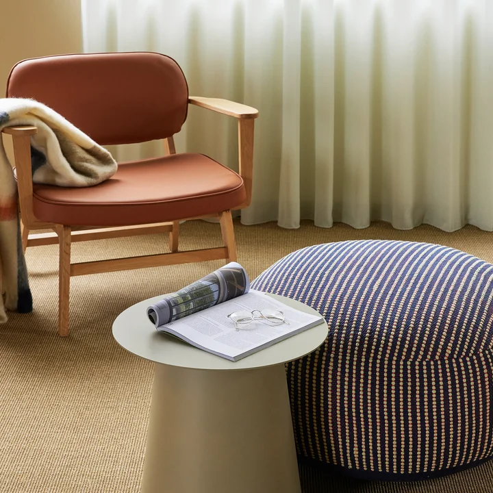 Hübsch Interior - Haze lounge stoel, natuurlijk eiken / bruin