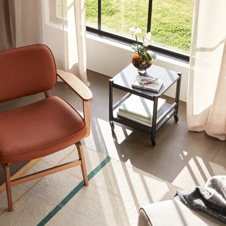 Hübsch Interior - Haze lounge stoel, natuurlijk eiken / bruin