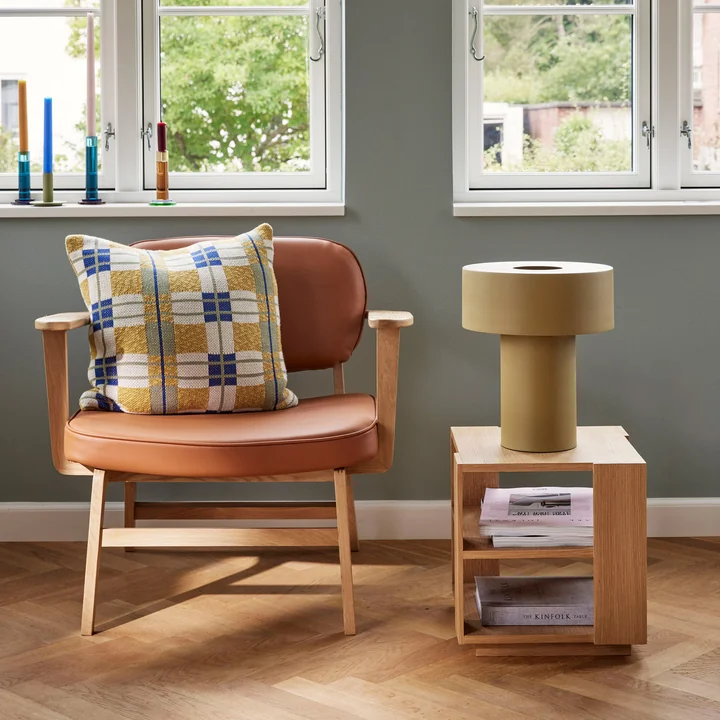 Hübsch Interior - Haze lounge stoel, natuurlijk eiken / bruin