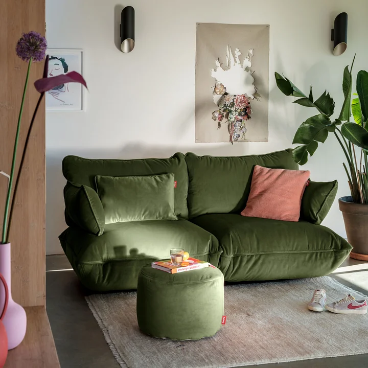 Fatboy - Sumo Sofa medium, diepgroen (fluweel)