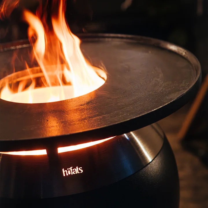 höfats - Moon 45 Plancha grillset, helemaal zwart