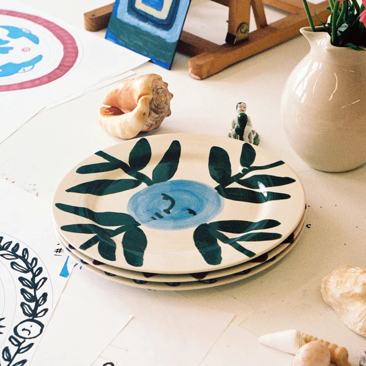 HAY - La Pittura Bord Ø 28,5 cm, maangezicht wijnstok