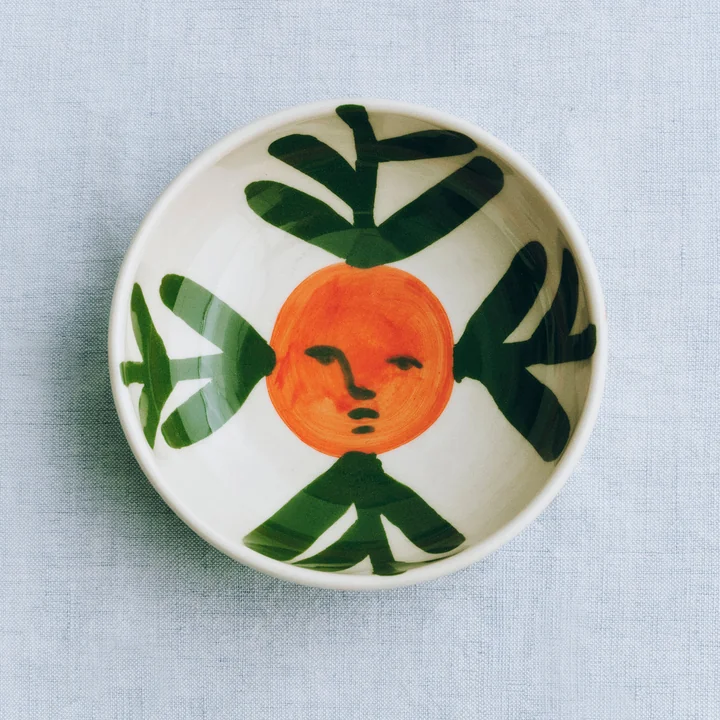 HAY - La Pittura Schaal Ø 12 cm, pomelo-gezicht wijnstok