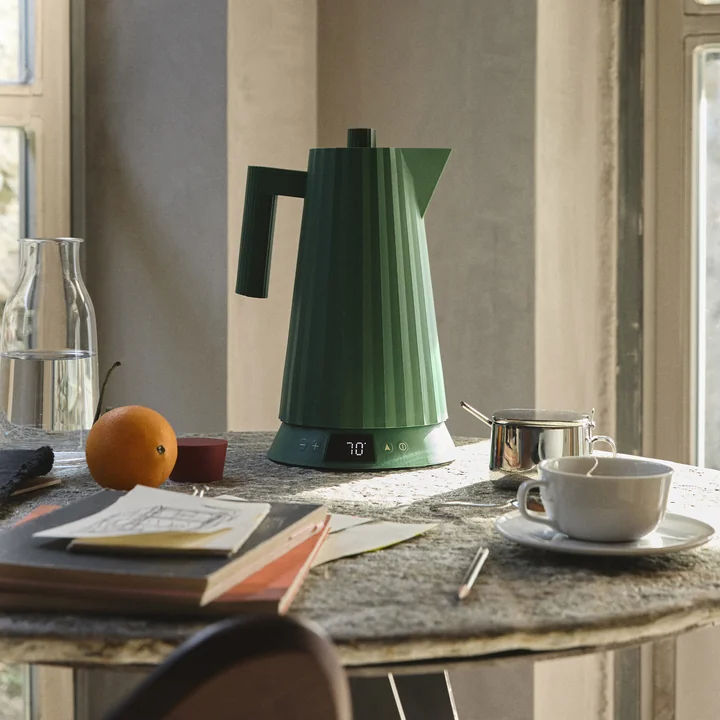 Alessi - Plissé waterkoker met temperatuurregeling