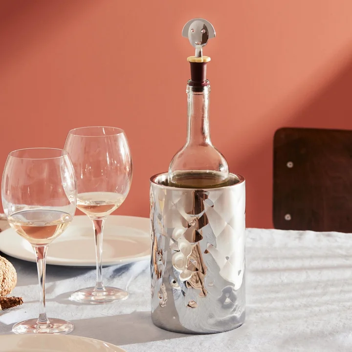 Alessi - Anna Stop 2 flessenstop, zwart