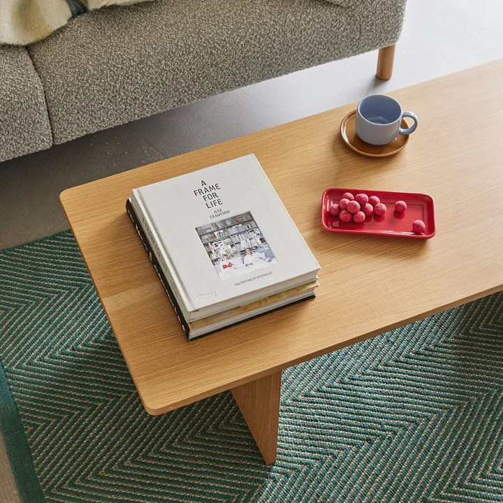 Hübsch Interior - Align Bank, L 85 cm, eiken natuur