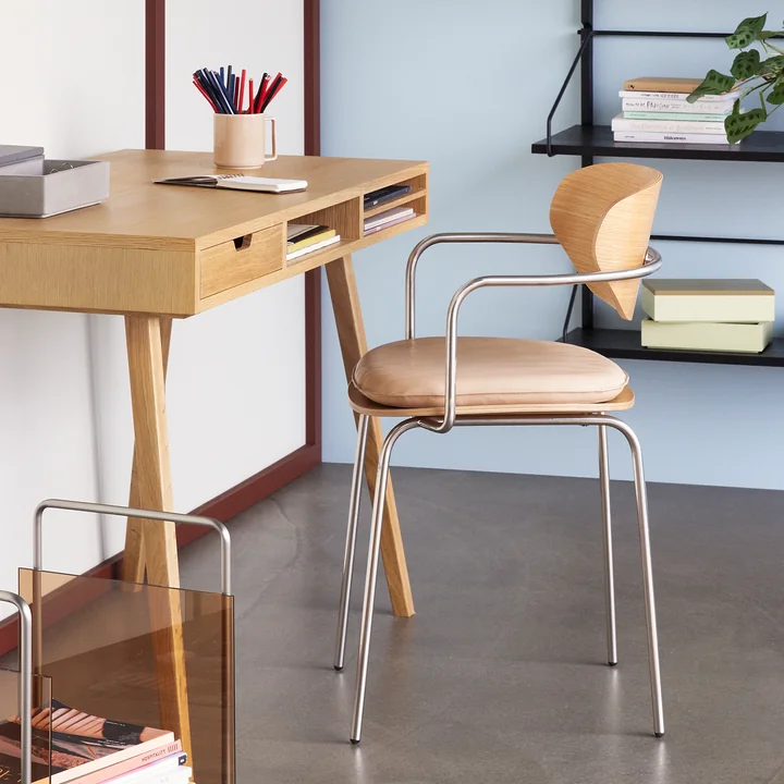 Hübsch Interior - Arch Stoel, essen natuur