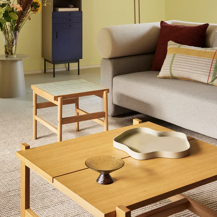 Hübsch Interior - Dash Salontafel, 80 x H 47 cm, eiken naturel