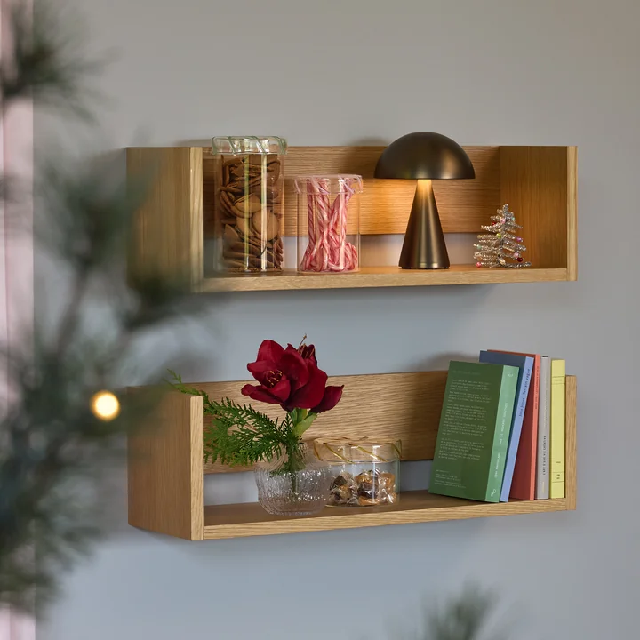 Hübsch Interior - Gap wandplank, L 64 cm, eiken naturel