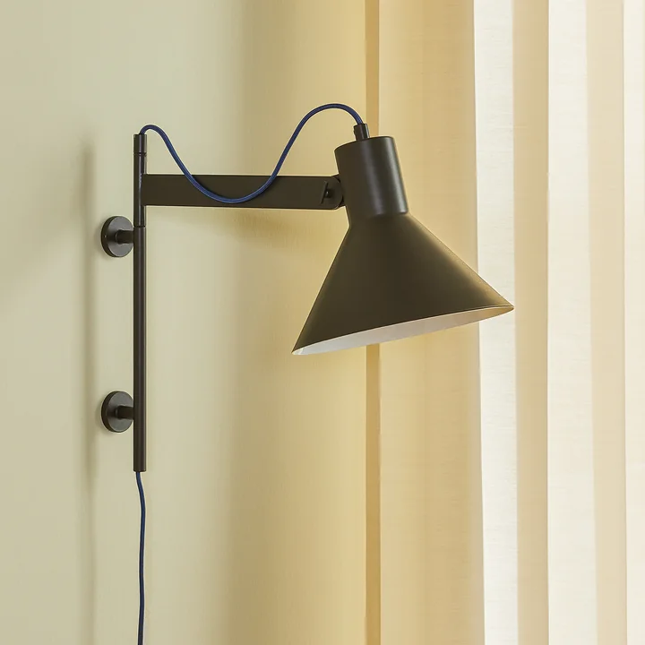 Hübsch Interior - Studio Wandlamp, bruin