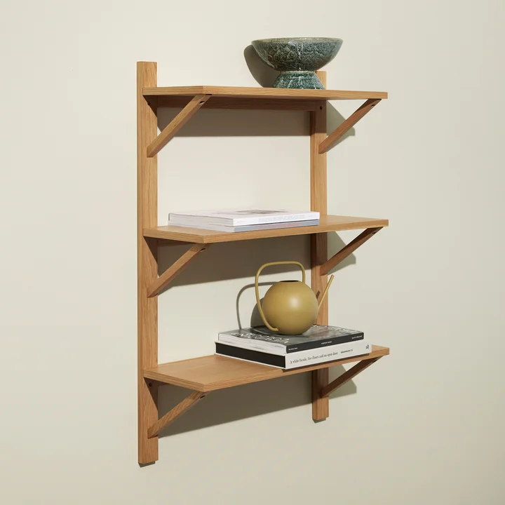 Hübsch Interior - Triarch Wandplank, 70 x 100 cm, eiken