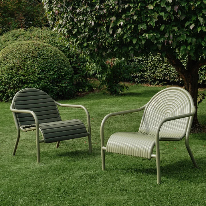 Tom Dixon - Groove Loungestoel, mosgroen