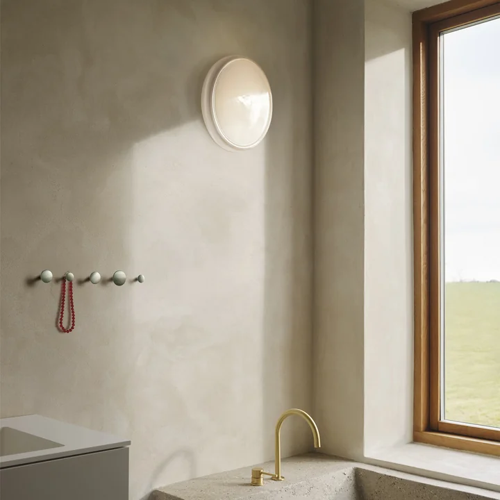 Muuto - Loop LED wandlamp / plafondlamp, wit (zonder kabel)