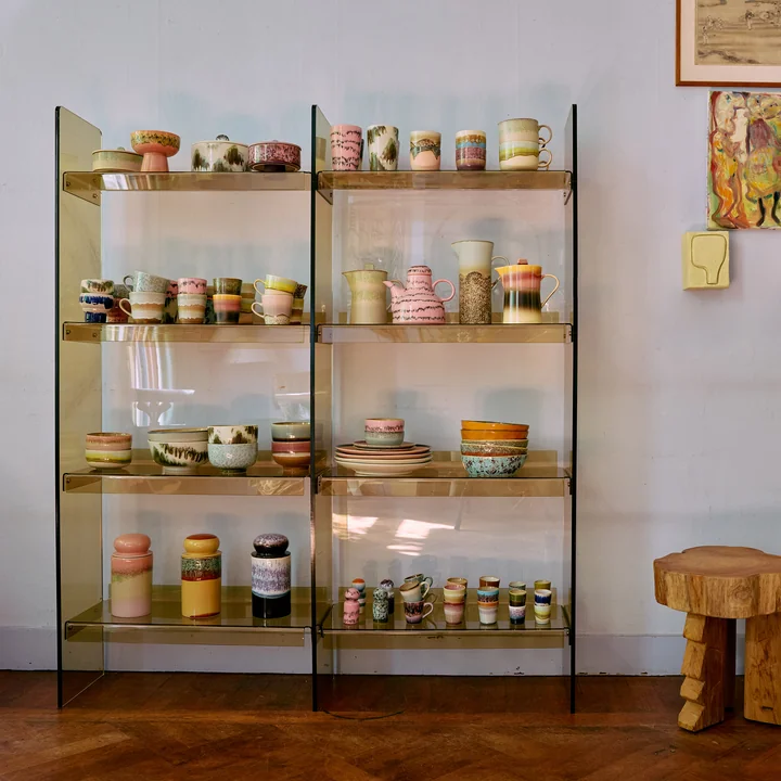 HKliving - Reksysteem van acryl, H 160 cm, olijfgroen