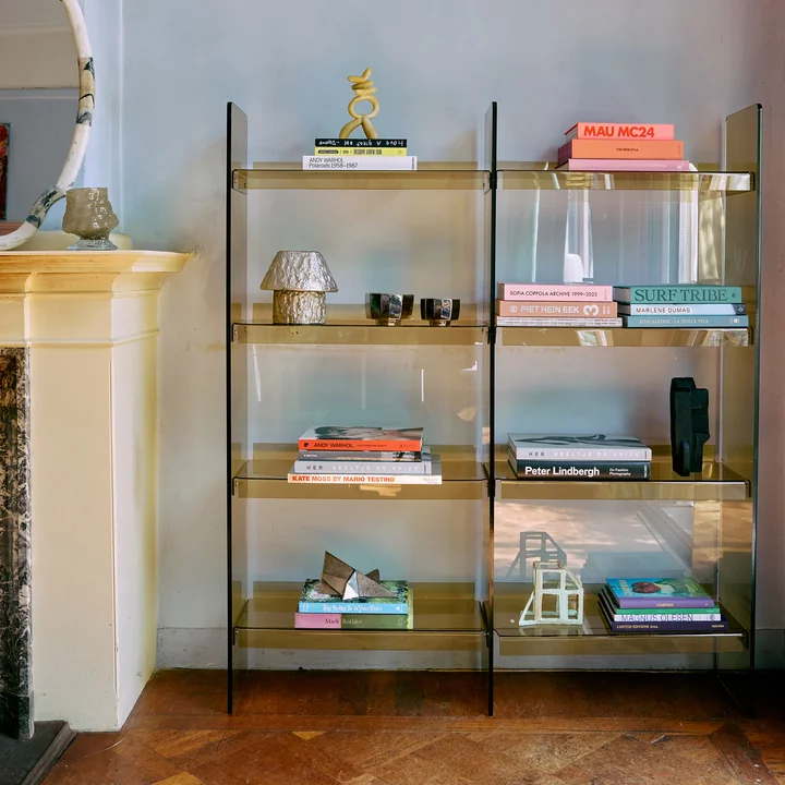 HKliving - Reksysteem van acryl, H 160 cm, olijfgroen