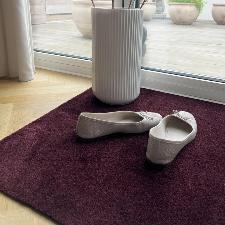 tica copenhagen - Deurmat, 60 x 90 cm, Unicolor bordeaux