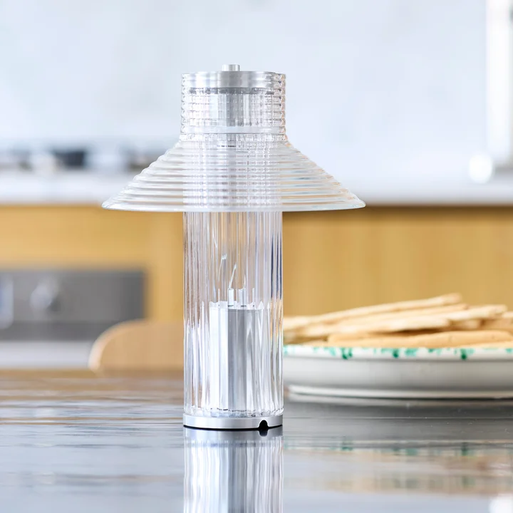 FDB Møbler - Sletterhage Oplaadbare tafellamp, aluminium zilver