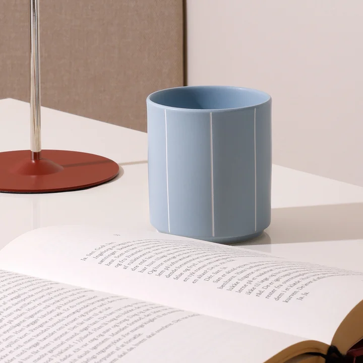 Design Letters - Nordic Pyjamas Porseleinen mok, blauwe streep