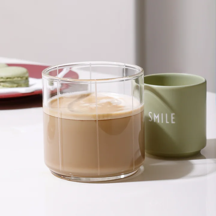 Design Letters - Porseleinen minimok, Smile / groen