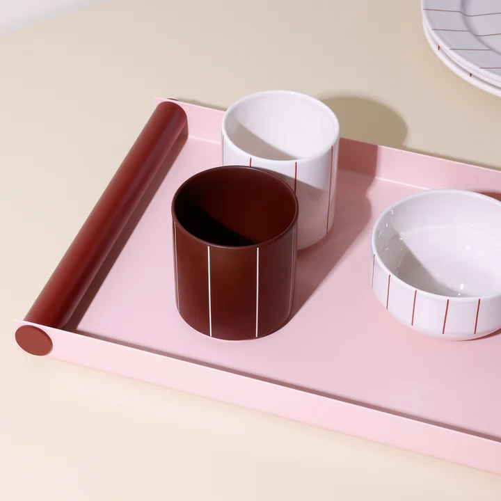 Design Letters - Ray Dienblad, groot, roze / bordeaux