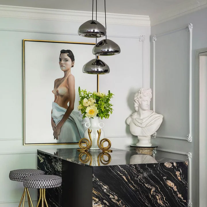 Tom Dixon - Void LED hanglamp, staal Ø 30 cm