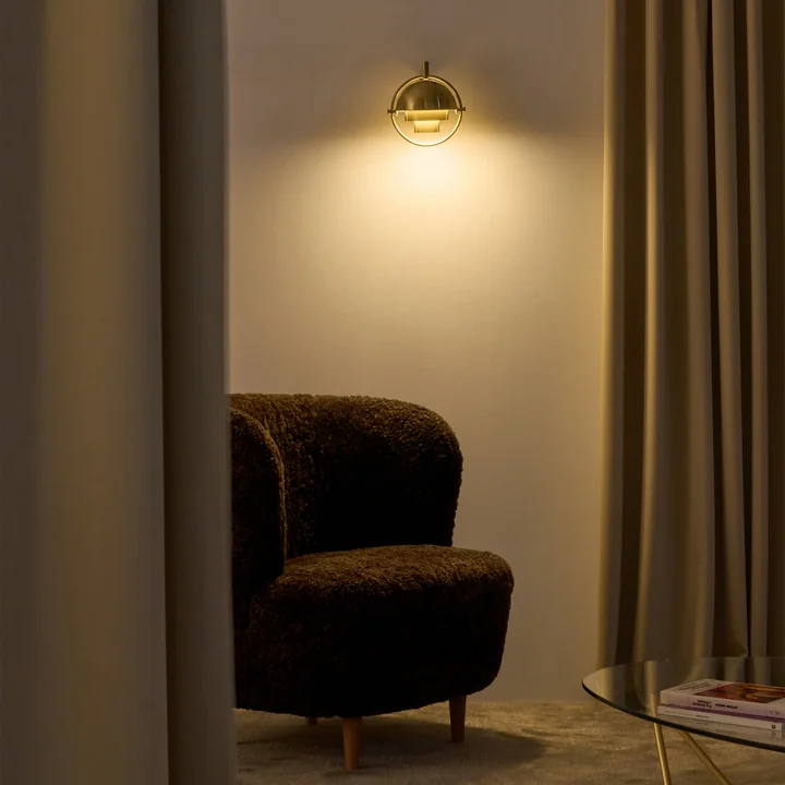Gubi - Multi-Lite Wandlamp, messing