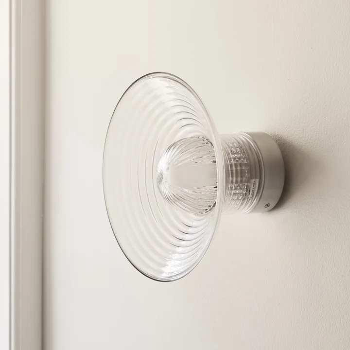 FDB Møbler - Sletterhage Wandlamp, Ø 28 cm, transparant (zonder kabel)