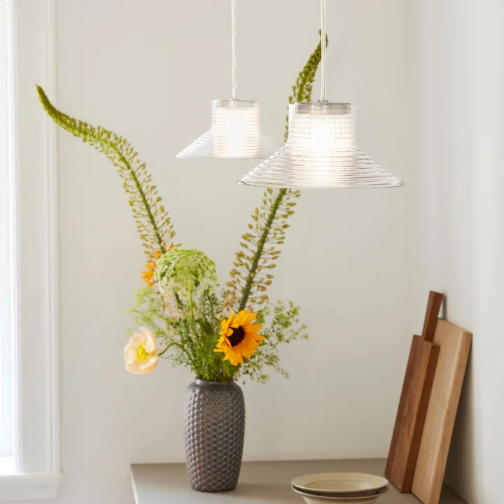 FDB Møbler - Sletterhage Hanglamp, Ø 28 cm, transparant