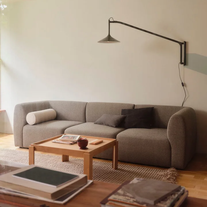 FDB Møbler - Hasle U17 Wandlamp, olijfgroen (RAL1013)