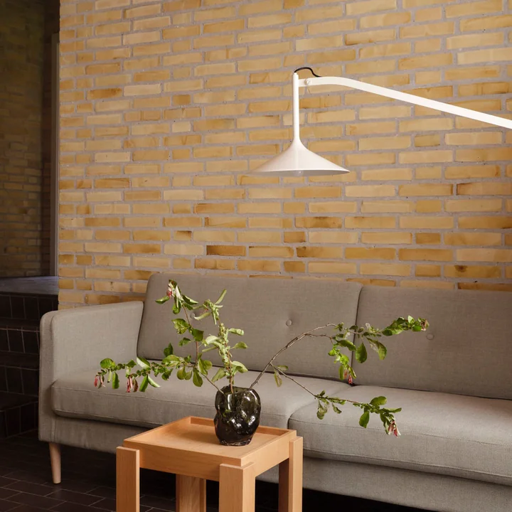 FDB Møbler - Hasle U17 Wandlamp, oyster white (RAL1013)