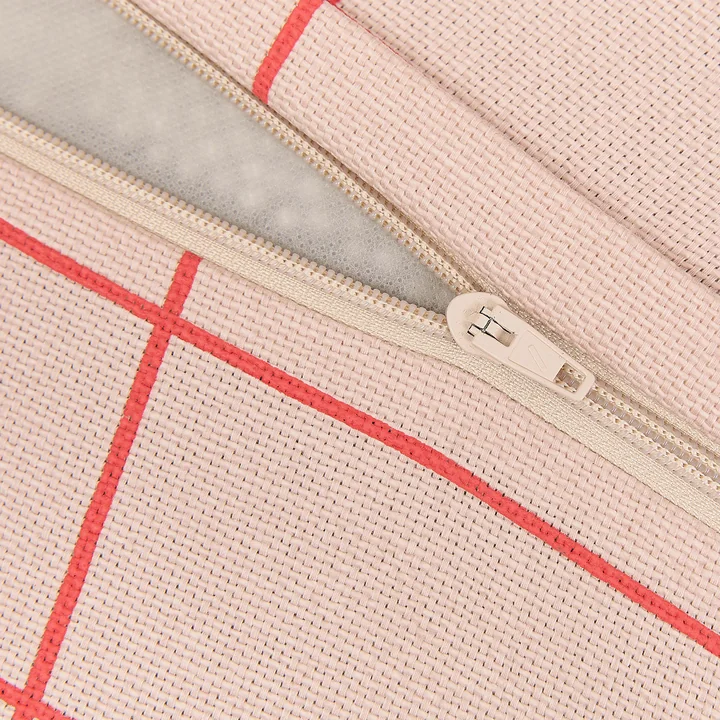 Nobodinoz - Vibes Lange zitzak (voor volwassenen), roze rood rooster