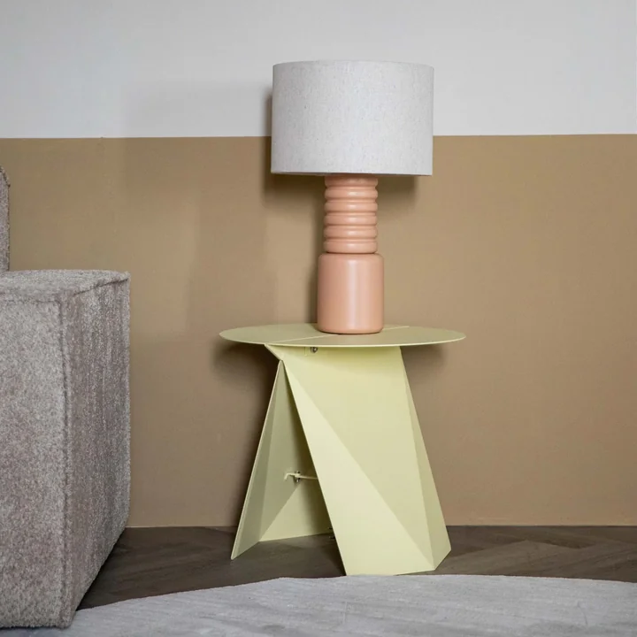 Zuiver - Bijzettafeltje Foldy, opvouwbaar, citroen