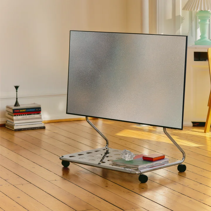 Pedestal - Disco TV-standaard, 40 - 70 inch, chroom