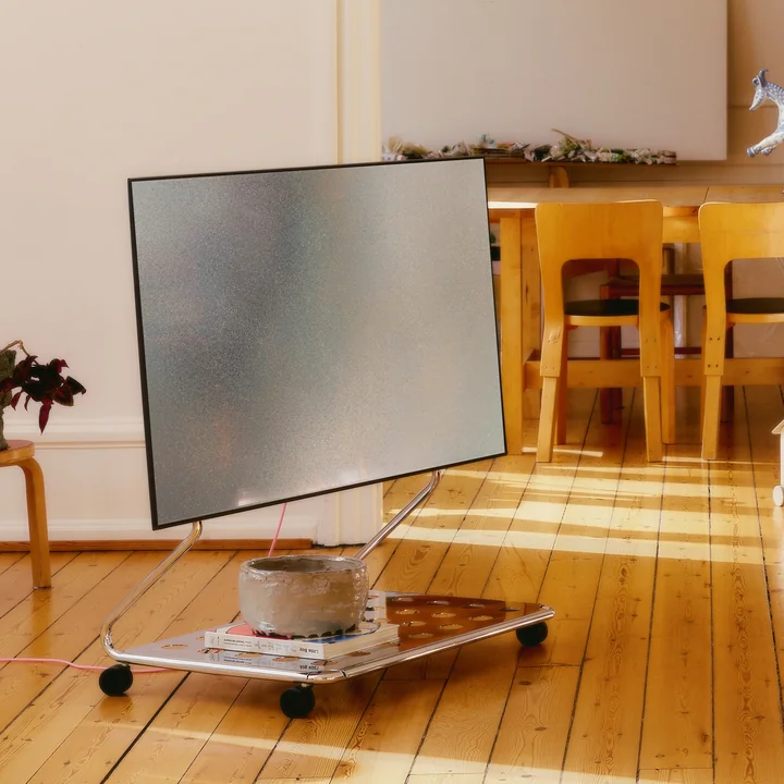 Pedestal - Disco TV-standaard, 40 - 70 inch, chroom