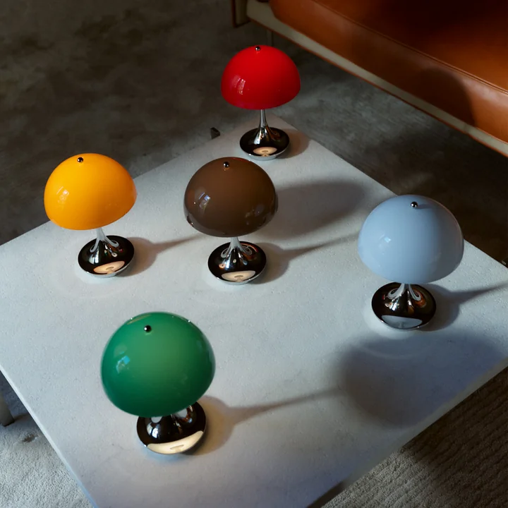 Louis Poulsen - Panthella 160 Draagbare V3 oplaadbare LED tafellamp, chroom