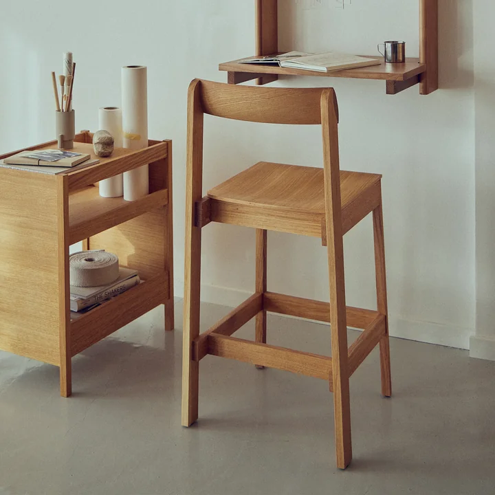 Form & Refine - Blueprint Barkruk, geolied eiken