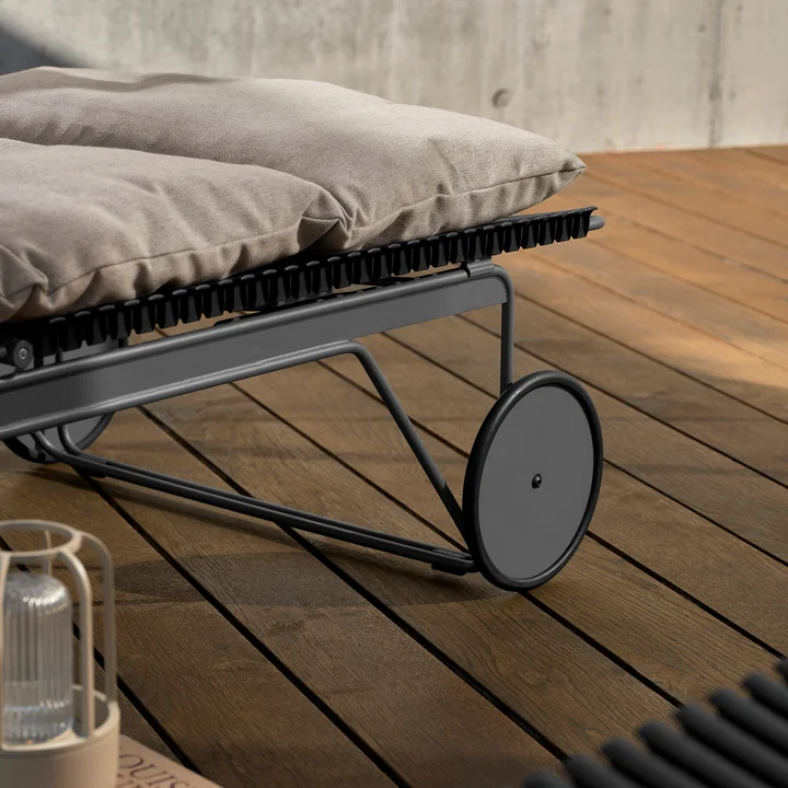 HOUE - CLICK Verstelbaar zitkussen voor chaise longue, essenhout