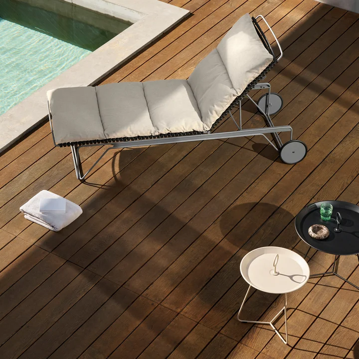 HOUE - CLICK Verstelbaar zitkussen voor chaise longue, essenhout