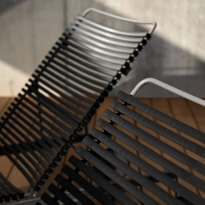 HOUE - CLICK Chaise Longue verstelbaar, zwart