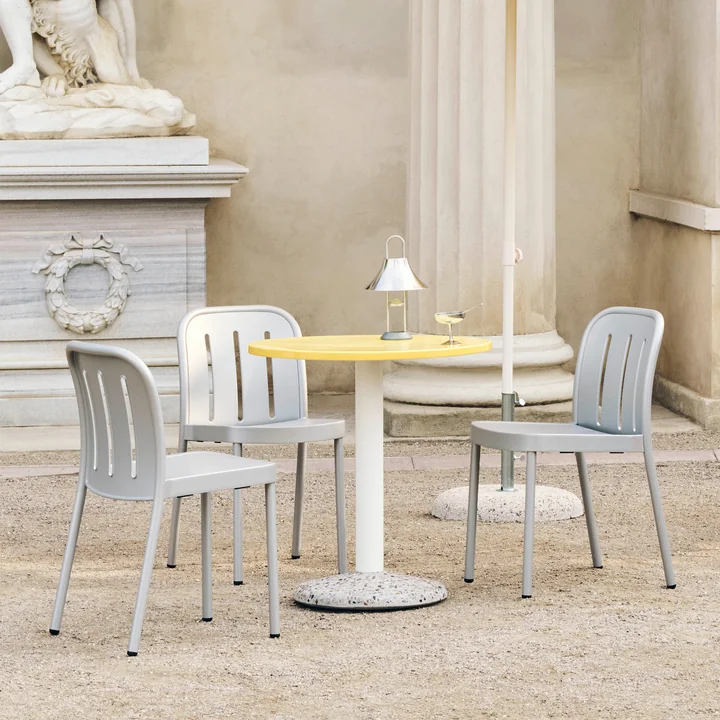 HAY - Deville Stoel, buiten, zilvergrijs