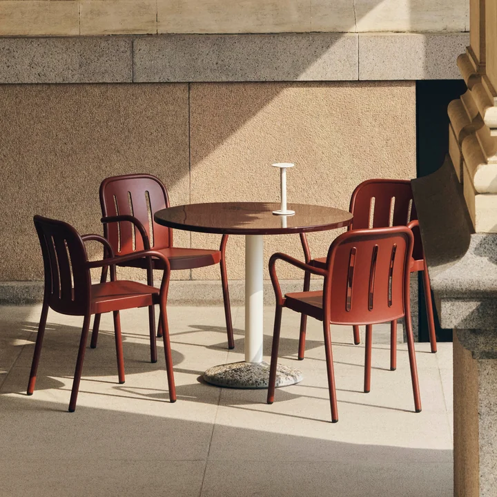 HAY - Deville Leunstoel, buiten, ijzerrood