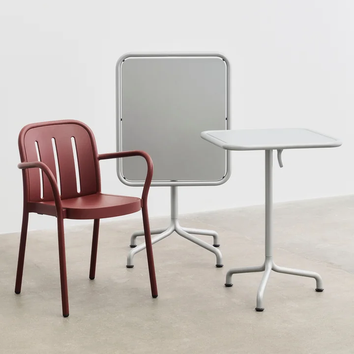 HAY - Deville Fauteuil en tafels, buiten