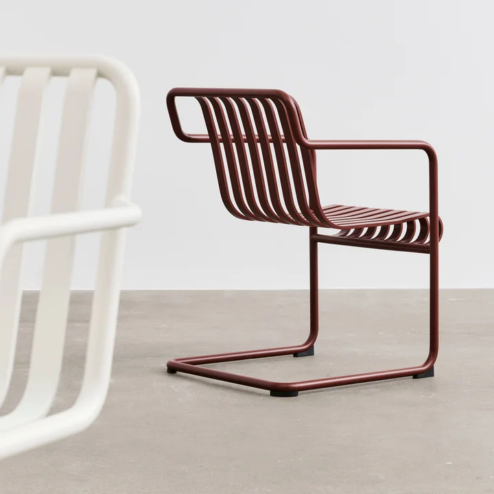 HAY - Palissade slede eetkamerstoel, ijzerrood