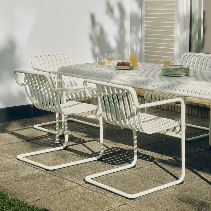 HAY - Palissade Cantilever Eetkamerstoel, crèmewit