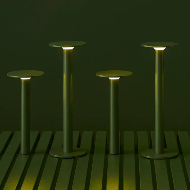 HAY - Host Draagbare LED tafellampen, olijf